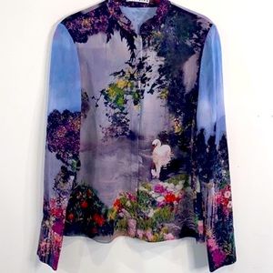 Alice + Olivia swan dreamscape sz L